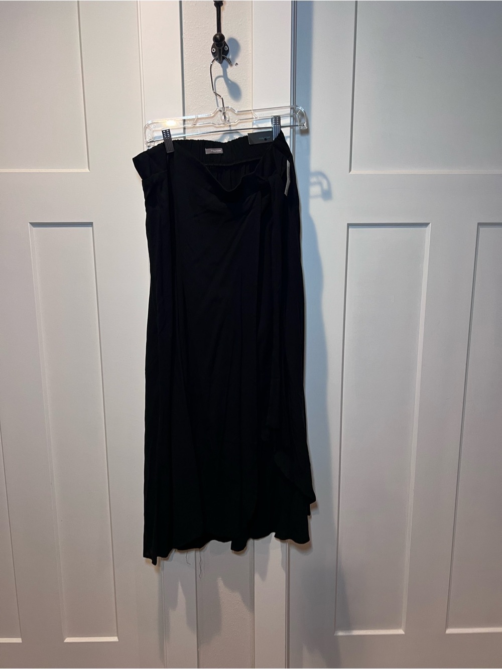 Maurices Black Midi Skirt with Wrap Detail